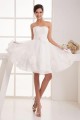 A-line Strapless Short Lace Bridal Wedding Dress WD010241