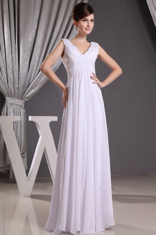 Sheath/Column Floor Length Beaded Straps Bridal Wedding Dress WD010244 Sheath/Column Floor Length Beaded Straps Bridal Wedding Dress WD010244