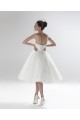 A-line Strapless Short Bridal Wedding Dress WD010248