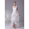 High Low Straps Applique Bridal Wedding Dress WD010249