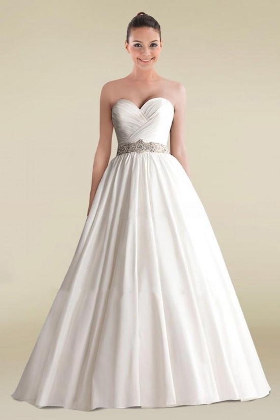 A-line Sweetheart Beaded Bridal Wedding Dress WD010250