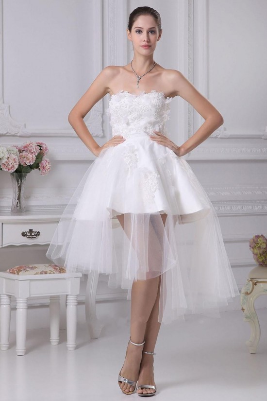 Short/Mini Applique Tulle Bridal Wedding Dress WD010252 Short/Mini Applique Tulle Bridal Wedding Dress WD010252