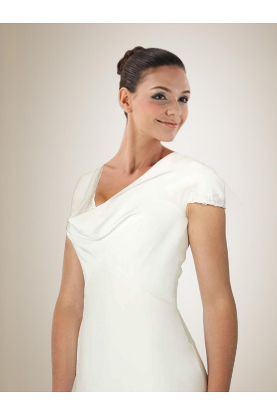 Trumpet/Mermaid Short Sleeves Bridal Gown WD010257