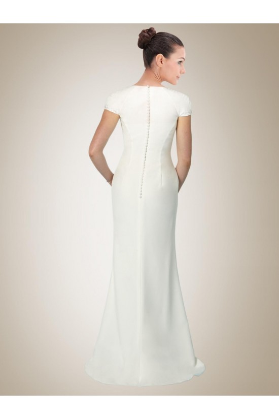 Trumpet/Mermaid Short Sleeves Bridal Gown WD010257