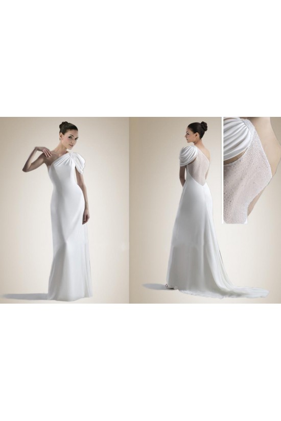 Sheath/Column One Shoulder Bridal Gown WD010260 Sheath/Column One Shoulder Bridal Gown WD010260
