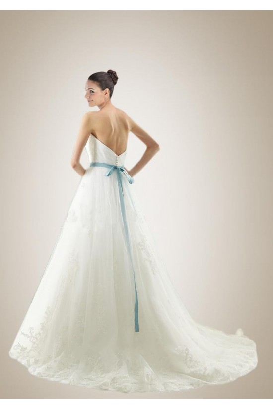 A-line Sweetheart Court Train Lace Bridal Gown WD010262 A-line Sweetheart Court Train Lace Bridal Gown WD010262