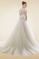Elegant A-line 3/4 Sleeves Lace Beaded Bridal Gown WD010272 Elegant A-line 3/4 Sleeves Lace Beaded Bridal Gown WD010272