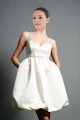 Short Ball Gown Beaded V-neck Bridal Gown WD010273