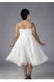 A-line Sweetheart Short Chiffon Plus Size Bridal Gown WD010275 A-line Sweetheart Short Chiffon Plus Size Bridal Gown WD010275