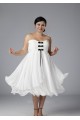 A-line Sweetheart Short Chiffon Plus Size Bridal Gown WD010275 A-line Sweetheart Short Chiffon Plus Size Bridal Gown WD010275