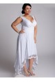 High Low Straps Lace Plus Size Bridal Gown WD010277 High Low Straps Lace Plus Size Bridal Gown WD010277