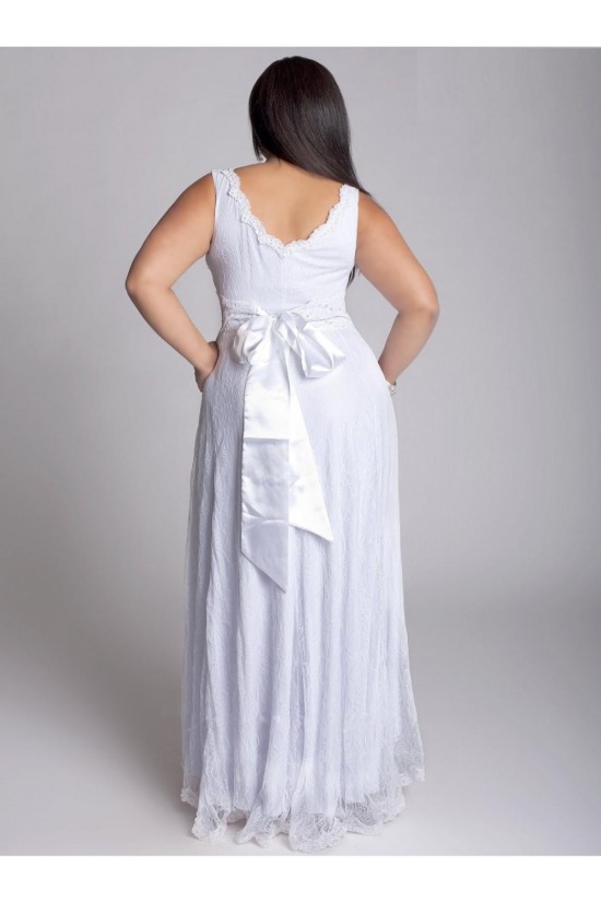 High Low Straps Lace Plus Size Bridal Gown WD010277 High Low Straps Lace Plus Size Bridal Gown WD010277