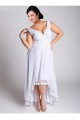 High Low Straps Lace Plus Size Bridal Gown WD010277 High Low Straps Lace Plus Size Bridal Gown WD010277