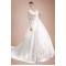 A-line V-neck Long Sleeves Chapel Train Bridal Gown WD010278