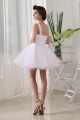 A-line One Shoulder Short/Mini Beaded Bridal Wedding Dresses WD010282 A-line One Shoulder Short/Mini Beaded Bridal Wedding Dresses WD010282