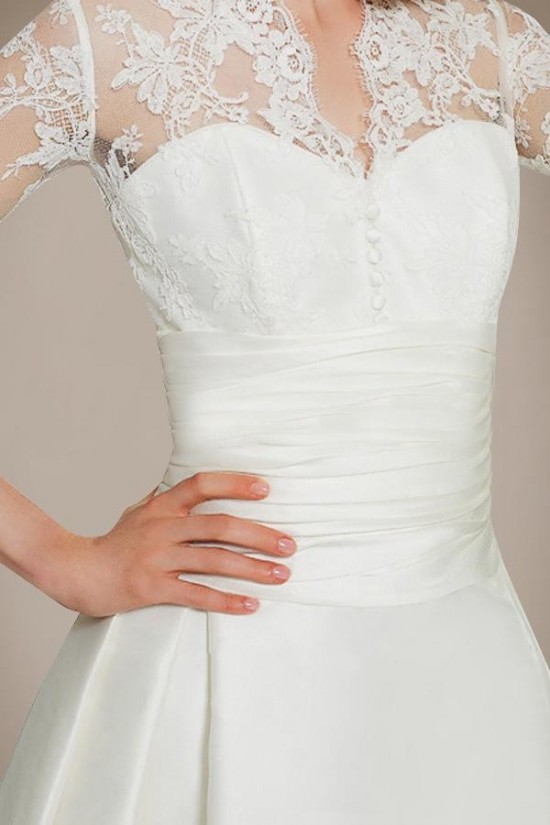 A-line Long Sleeves Court Train Bridal Wedding Dresses WD010283 A-line Long Sleeves Court Train Bridal Wedding Dresses WD010283
