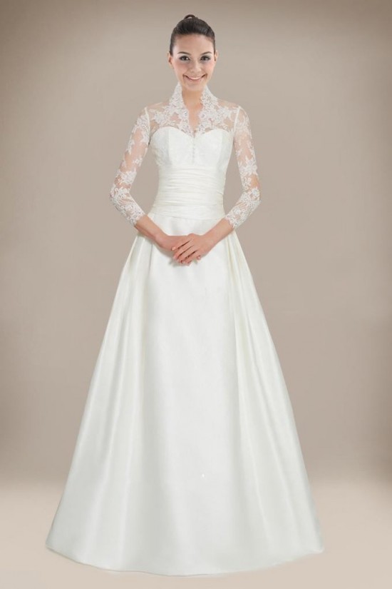 A-line Long Sleeves Court Train Bridal Wedding Dresses WD010283 A-line Long Sleeves Court Train Bridal Wedding Dresses WD010283