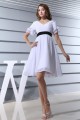 A-line V-neck Short Sleeves Short Chiffon Bridal Wedding Dresses WD010284 A-line V-neck Short Sleeves Short Chiffon Bridal Wedding Dresses WD010284