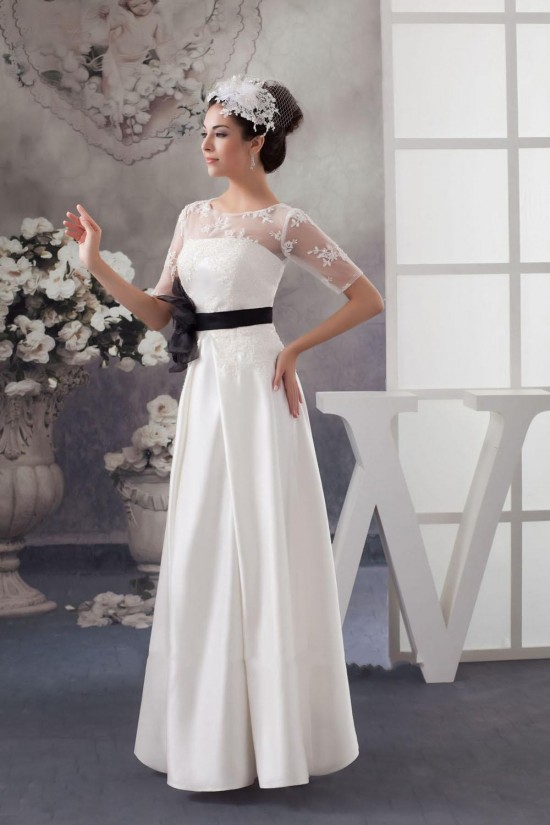 A-line Short Sleeves Bridal Wedding Dresses WD010294 A-line Short Sleeves Bridal Wedding Dresses WD010294