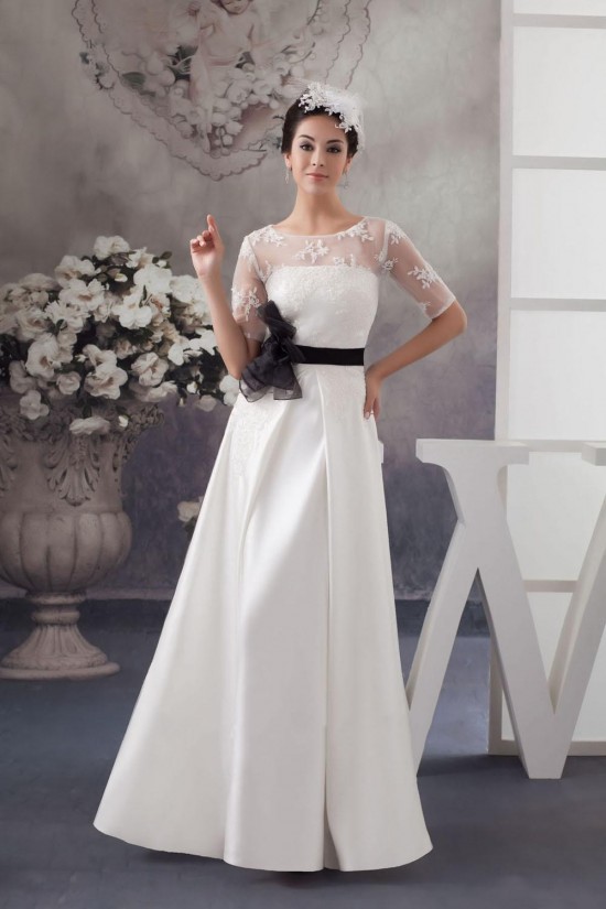 A-line Short Sleeves Bridal Wedding Dresses WD010294 A-line Short Sleeves Bridal Wedding Dresses WD010294