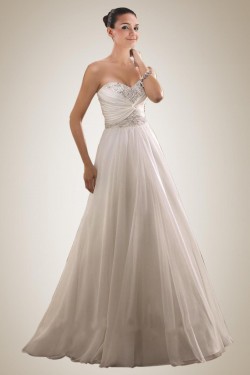A-line Sweetheart Beaded Bridal Wedding Dresses WD010299