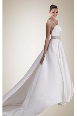 Sexy A-line Beaded Bridal Wedding Dresses WD010300