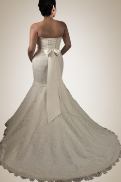 Trumpet/Mermaid Plus Sizes Sweetheart Lace Bridal Wedding Dresses WD010301