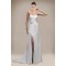 Sheath/Column One Shoulder Beaded Chiffon Bridal Wedding Dresses WD010303