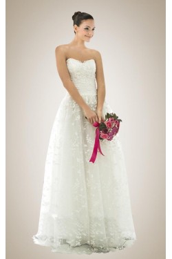 A-line Sweetheart Lace Bridal Wedding Dresses WD010306