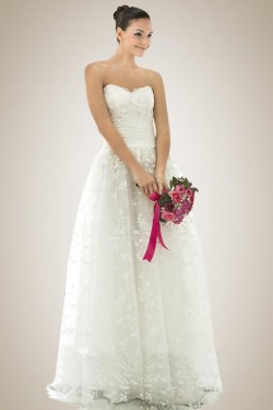 A-line Sweetheart Lace Bridal Wedding Dresses WD010306