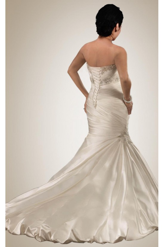 Trumpet/Mermaid Sweetheart Beaded Plus Size Bridal Wedding Dresses WD010307 Trumpet/Mermaid Sweetheart Beaded Plus Size Bridal Wedding Dresses WD010307