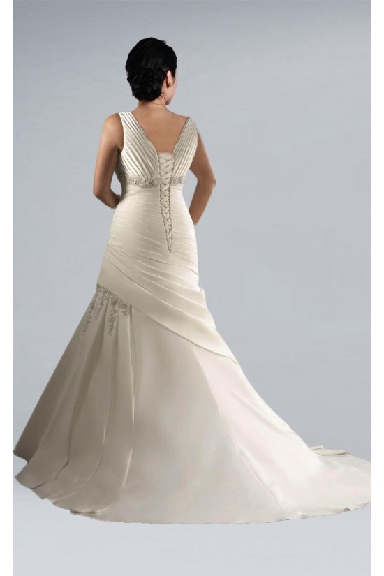Elegant V-neck Plus Size Bridal Wedding Dresses WD010308 Elegant V-neck Plus Size Bridal Wedding Dresses WD010308
