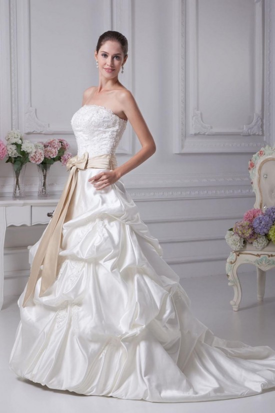 Ball Gown Strapless Lace Bridal Wedding Dresses WD010314 Ball Gown Strapless Lace Bridal Wedding Dresses WD010314