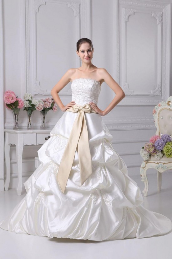 Ball Gown Strapless Lace Bridal Wedding Dresses WD010314 Ball Gown Strapless Lace Bridal Wedding Dresses WD010314
