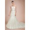 Trumpet/Mermaid Court Train Beaded Bridal Wedding Dresses WD010315