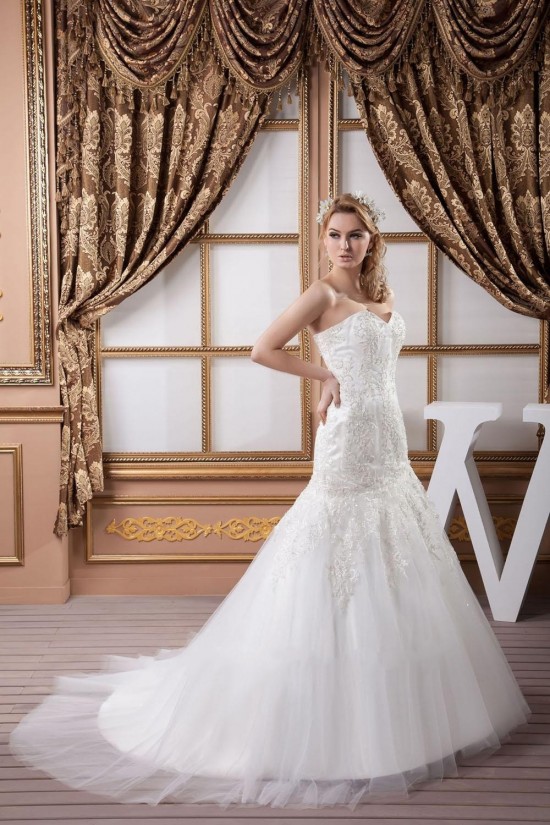Trumpet/Mermaid Sweetheart Lace Bridal Wedding Dresses WD010318 Trumpet/Mermaid Sweetheart Lace Bridal Wedding Dresses WD010318