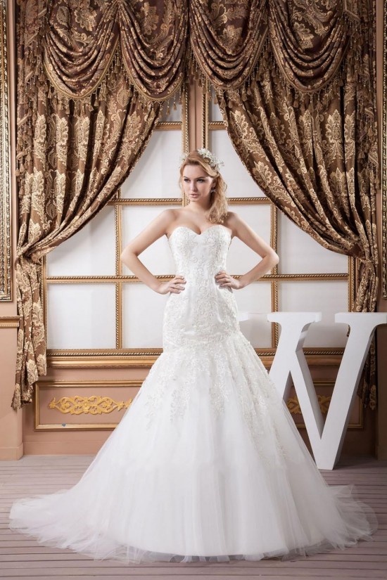 Trumpet/Mermaid Sweetheart Lace Bridal Wedding Dresses WD010318 Trumpet/Mermaid Sweetheart Lace Bridal Wedding Dresses WD010318