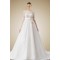 A-line Half Sleeves Lace Bridal Wedding Dresses WD010330