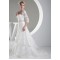 A-line Strapless Court Train Lace Bridal Wedding Dresses with A Jacket WD010332