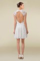 A-line Short V-neck Lace Bridal Wedding Dresses WD010335