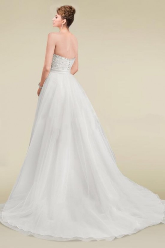 A-line Sweetheart High Low Lace Bridal Wedding Dresses WD010336 A-line Sweetheart High Low Lace Bridal Wedding Dresses WD010336