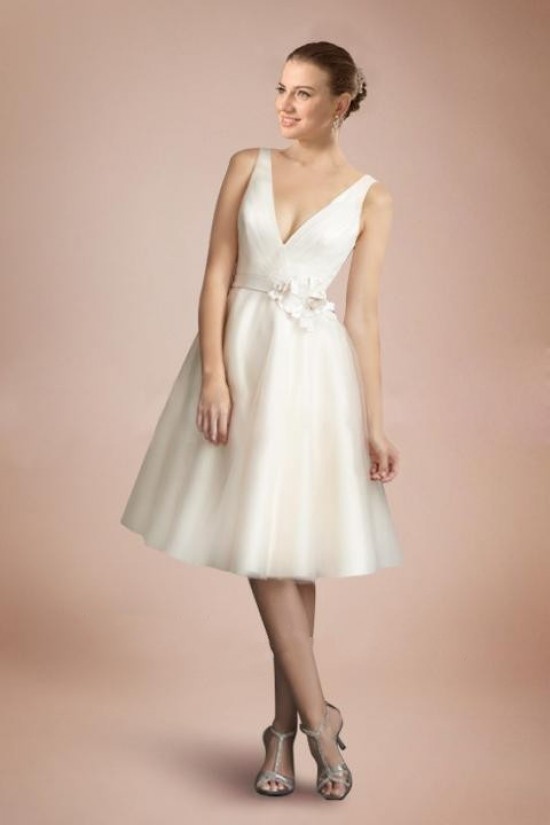 A-line V-neck Short Bridal Wedding Dresses WD010339 A-line V-neck Short Bridal Wedding Dresses WD010339