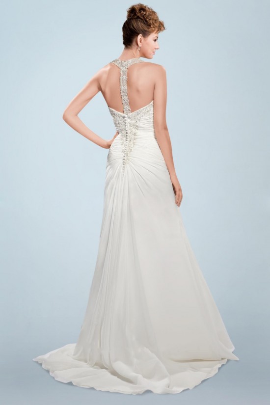 Elegant Beaded Bridal Wedding Dresses WD010344