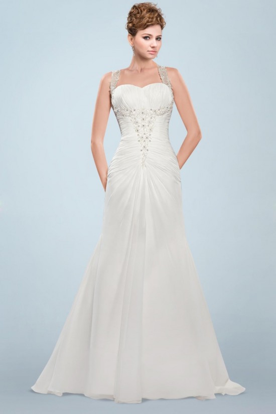 Elegant Beaded Bridal Wedding Dresses WD010344