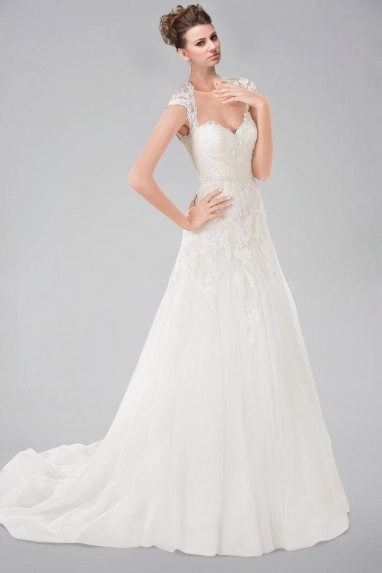 A-line Sweetheart Straps Lace Bridal Wedding Dresses WD010347 A-line Sweetheart Straps Lace Bridal Wedding Dresses WD010347