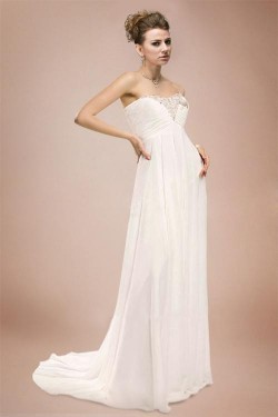 Empire Sweetheart Chiffon Bridal Wedding Dresses WD010349
