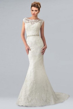 Trumpet/Mermaid Off the Shoulder Lace Bridal Wedding Dresses WD010353