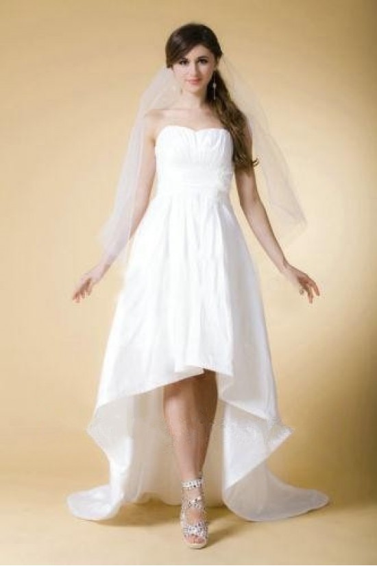 High Low Simple Bridal Wedding Dresses WD010354 High Low Simple Bridal Wedding Dresses WD010354