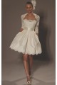 A-line Strapless Short Bridal Wedding Dresses with A Lace Jacket WD010355 A-line Strapless Short Bridal Wedding Dresses with A Lace Jacket WD010355