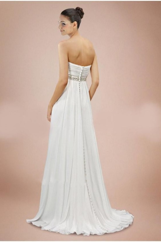 Empire Strapless Maternity Beaded Chiffon Bridal Wedding Dresses WD010365 Empire Strapless Maternity Beaded Chiffon Bridal Wedding Dresses WD010365